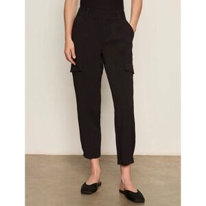 Sanctuary Black Pleat Detail Cargo Pants Relaxed Fit Standard Rise Size‎ 25